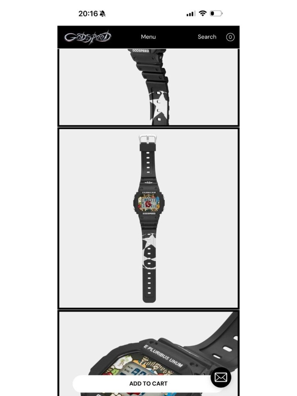 Godspeed GSWC Unity Chrono Black World Cup '26 Digital Watch 1905 w/ Tin - Picture 3 of 12